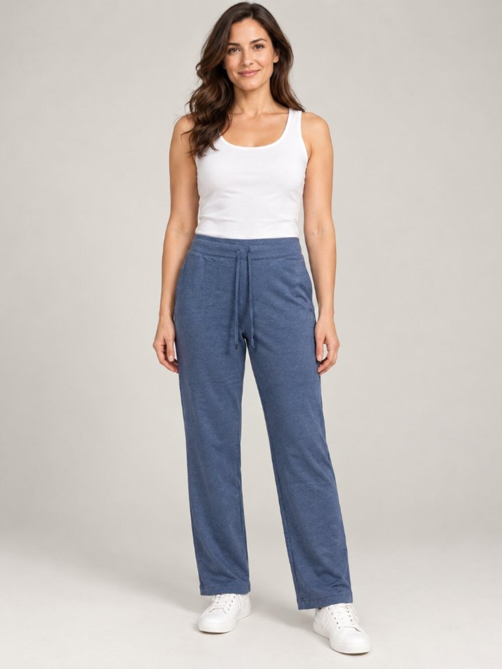 Karen Scott Sport Petites PS Blue Pull-On Pants Stretch Fit Minimalist
